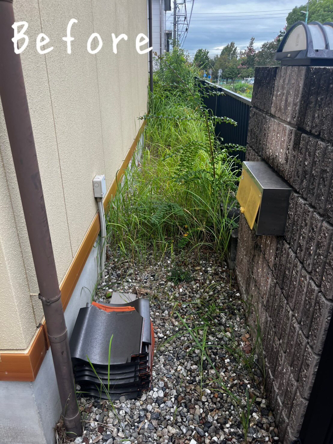 今回は、緑区 K様邸にて草刈り作業を行いました！