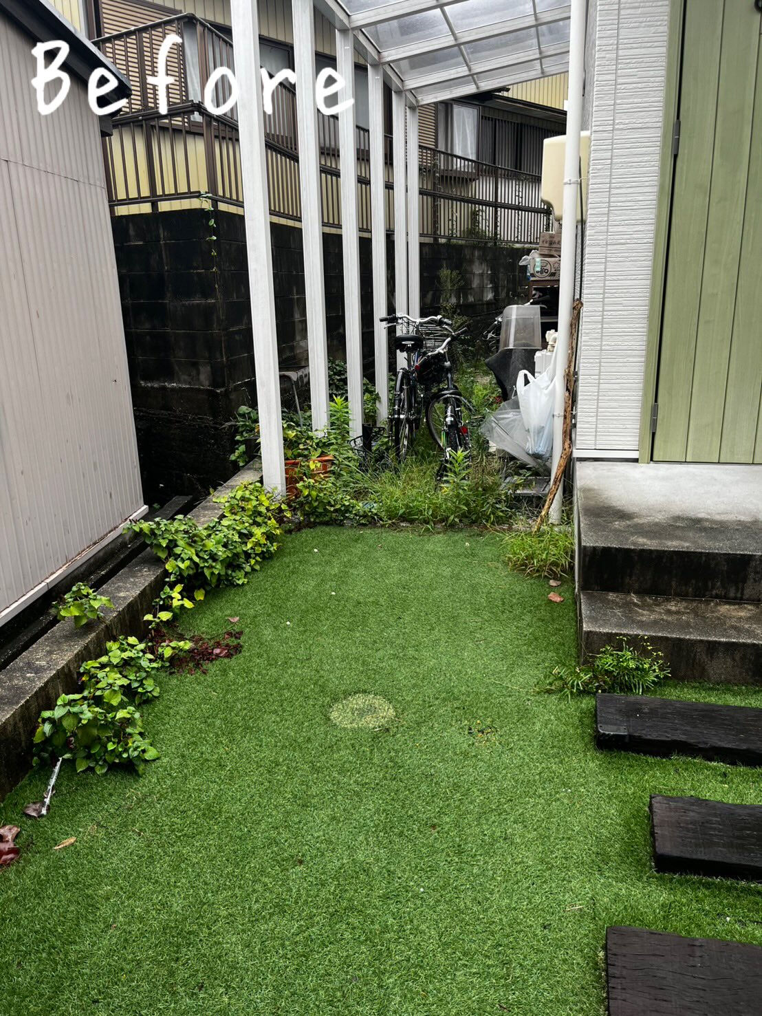 日進市にある会社事務所にて、草刈り工事を行いました！