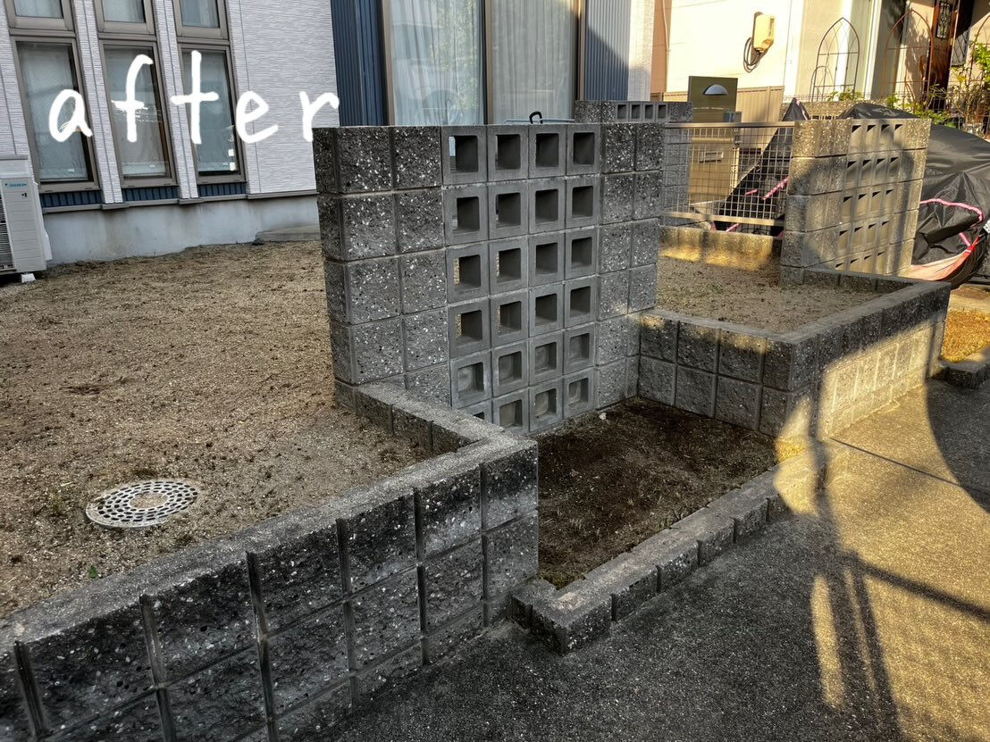 今回は、M区のT様邸にてお庭の草刈りを行いました！
